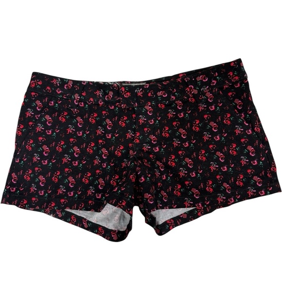 EUCJunior‎ Girls VOLCOM brand Floral Black Shorts-Size 3. 9 Lenth. - Picture 1 of 3